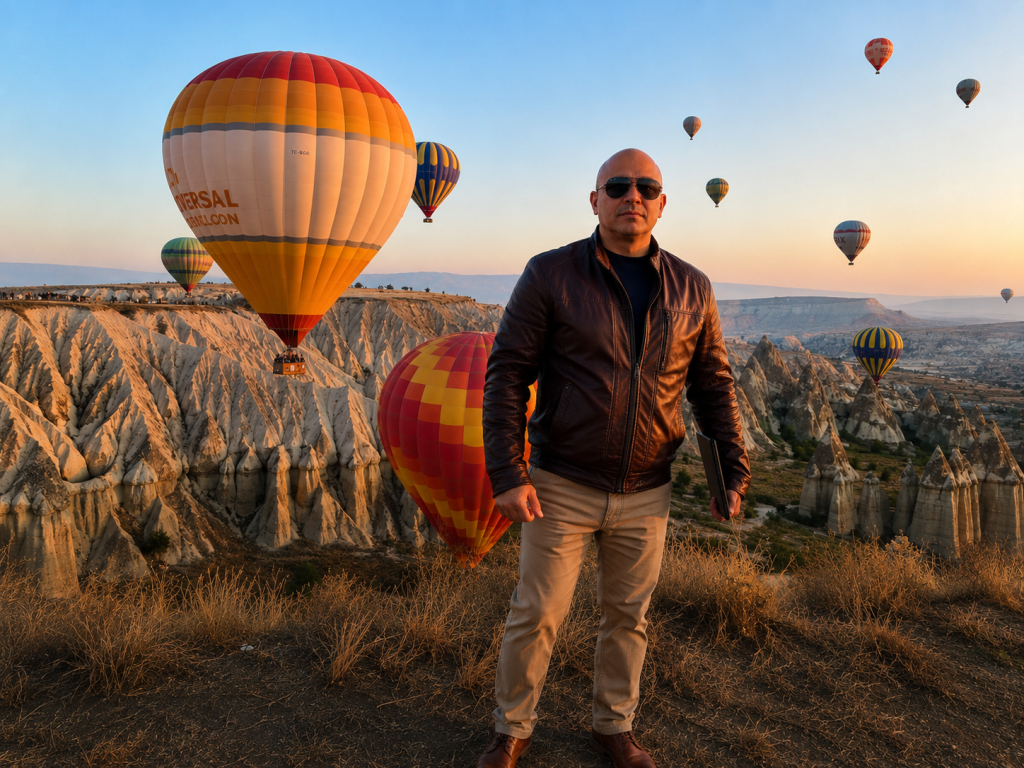 Cappadocia landscape documented during travel journalism field work